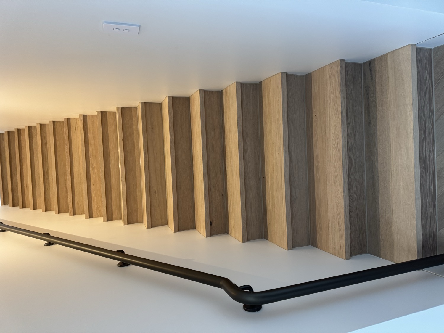 Finished engineered timber stair installation in Sydney